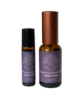 Two bottles of Bohobo Aromatherapy Sleep & relaxation Aromatherapy roller and spray on a white background